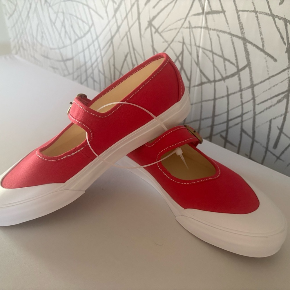 Vans Women’s Red Mary Jane Sneakers - Picture 11 of 12